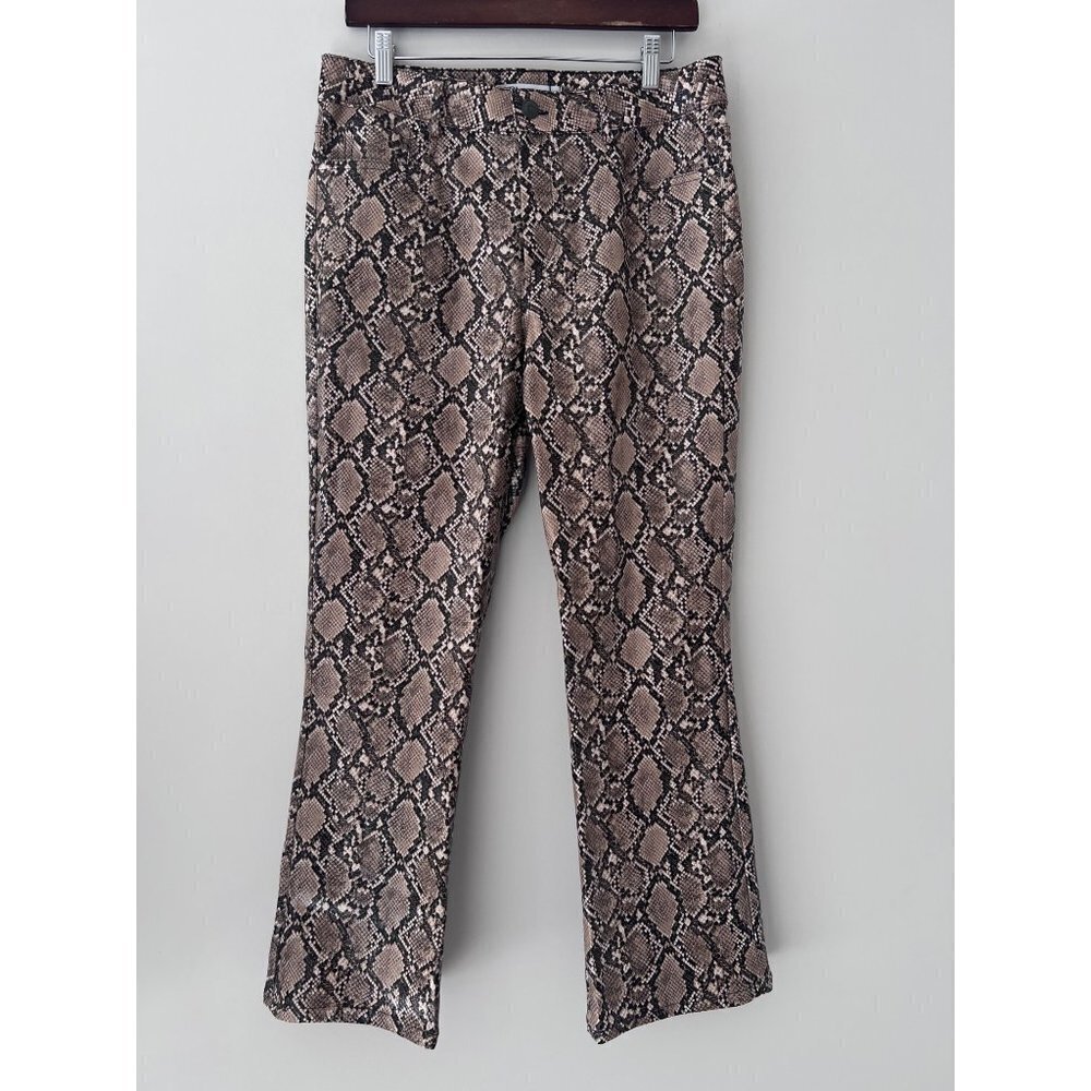 Zara Python Pants Animal Print Size 8 Nwt - image 1
